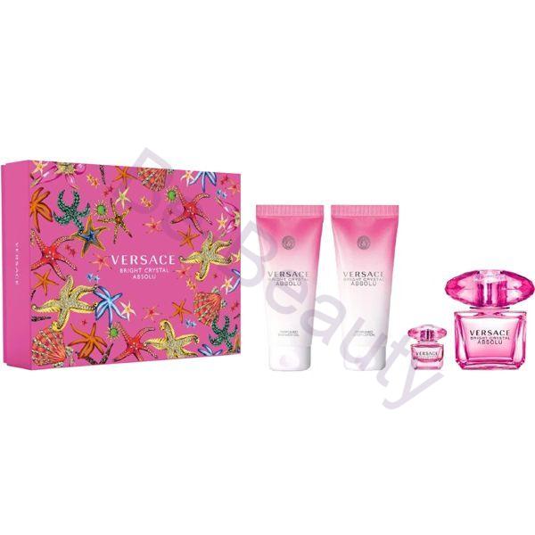 Versace Bright Crystal Absolu - EDP 90 ml + tělové mléko 100 ml + sprchový gel 100 ml + EDP 5 ml