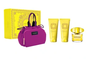 Versace Yellow Diamond EDT 90 ml + tělové mléko 100 ml + sprchový gel 100 ml + kosmetická taštička dárková sada