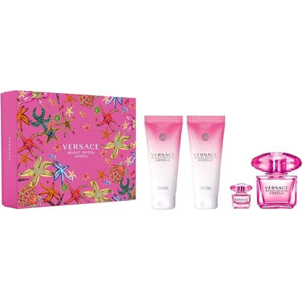 Versace Bright Crystal Absolu - EDP 90 ml + tělové mléko 100 ml + sprchový gel 100 ml + EDP 5 ml