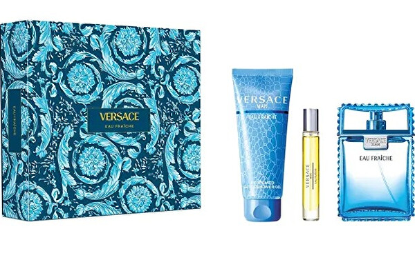 Versace Eau Fraîche Man EDT 100 ml + EDT 10 ml + sprchový gel 150 ml dárková sada