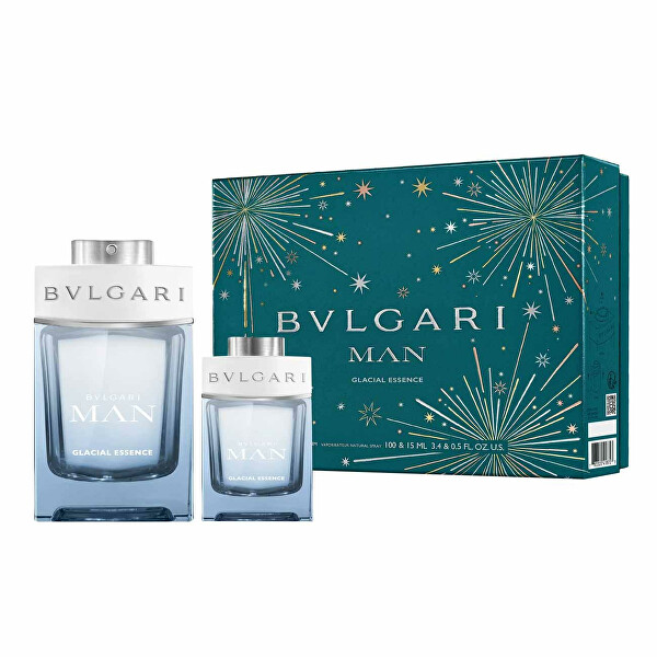 Bvlgari Man Glacial Essence EDP 100 ml + EDP 15 ml dárková sada
