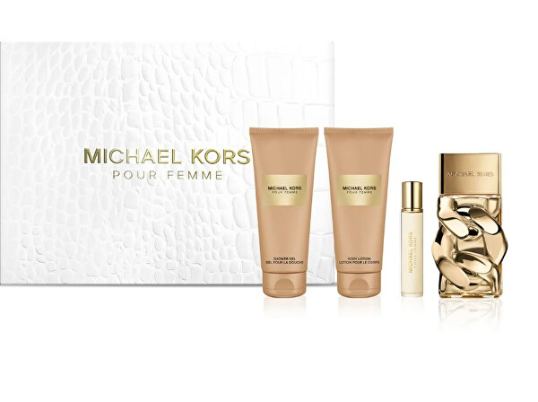 Michael Kors Pour Femme Michael Kors Pour Femme EDP 100 ml + sprchový a koupelový gel 100 ml + tělové mléko 100 ml + cestovní sprej 10 ml
