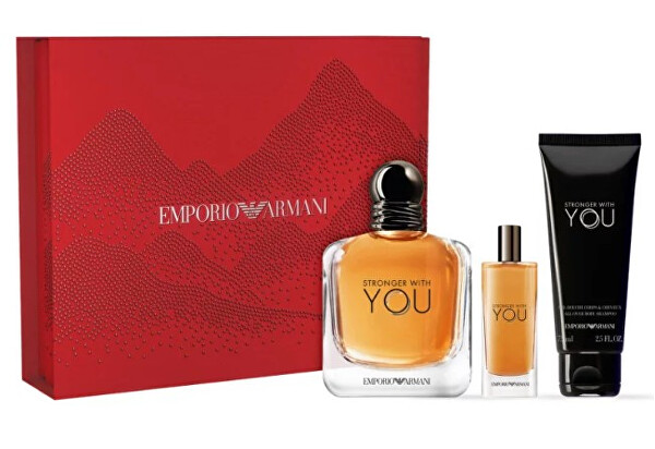 Giorgio Armani Emporio Armani Stronger With You EDT 100 ml + sprchový gel 75 ml + EDT 15 ml dárková sada