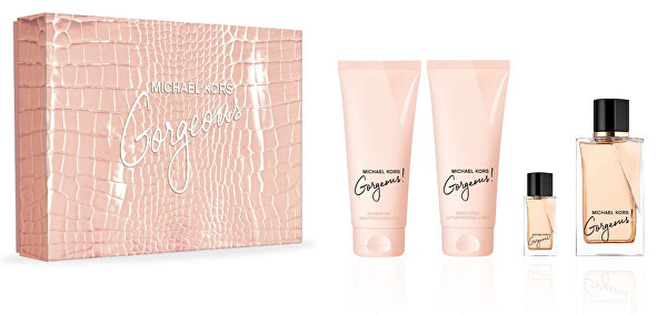 Michael Kors Gorgeous! EDP 100 ml + tělové mléko 100 ml + sprchový gel 100 ml + EDP 5 ml