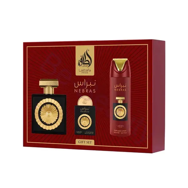 Lattafa Pride Lattafa Pride Nebras EDP 100 ml + Pride Nebras EDP 20 ml + deodorant s parfemací 200 ml