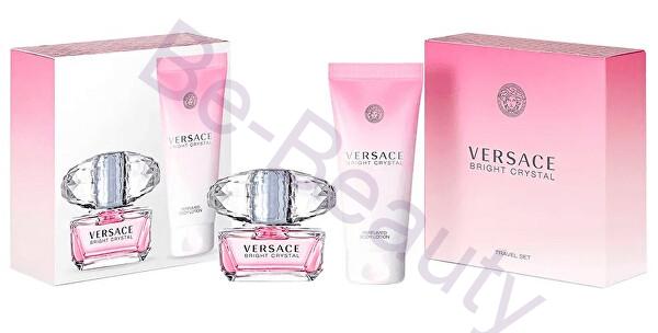 Versace Bright Crystal - toaletní voda s rozprašovačem 50 ml + tělové mléko 100 ml