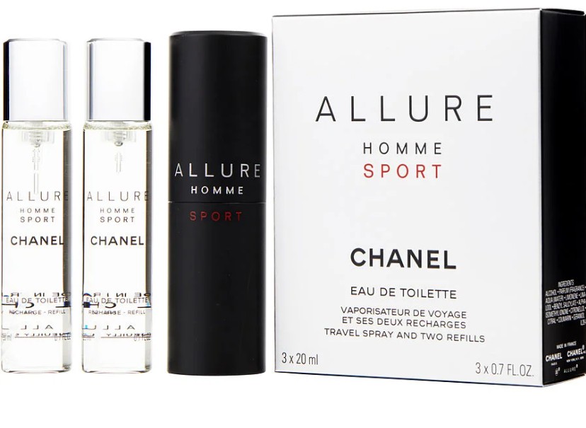 Chanel Allure Homme Sport Eau Extreme EDP (1x plnitelná + 2x náplň) pro muže 3x20 ml