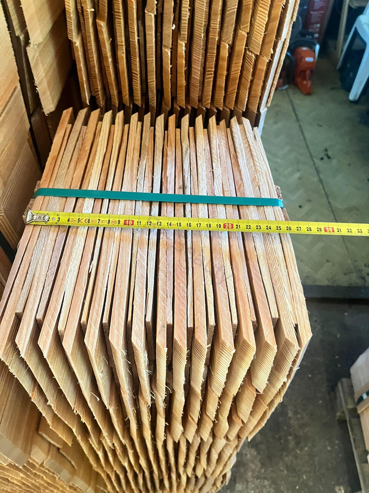 Alpský modřínový šindel délka 25 cm