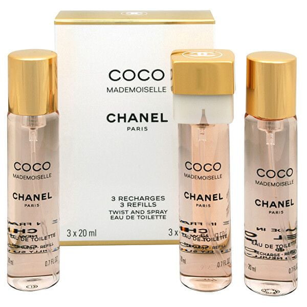Chanel Coco Mademoiselle toaletní voda náplně pro ženy 3 x 20 ml