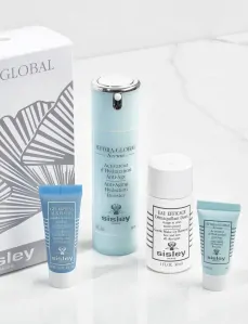 Sisley Hydra-Global Discovery Program dárková sada pleťový krém Hydra-Global Intense Anti-Aging Hydration 40 ml + odličovač tváře Eau Efficace Gentle Make-Up Remover 30 ml + pleťová maska Express Flow