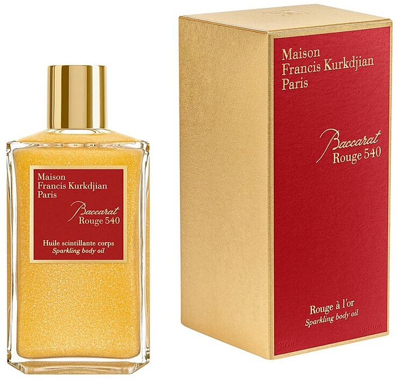 Maison Francis Kurkdjian Baccarat Rouge 540 třpytivý tělový olej 200 ml