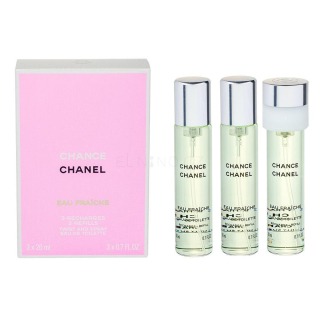 Chanel Chance Eau Fraiche toaletní voda 3 x 20ml náplň